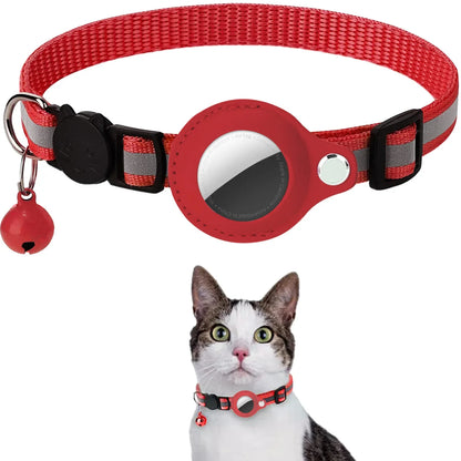Cat Adjustable Strips Air Tag Holder Collar B