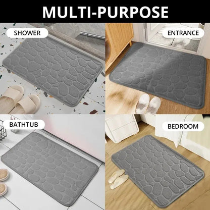 Bathroom Living Room Embossed Fiber Carpet