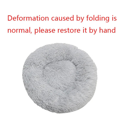Dog Washable Winter Warm Round Bed