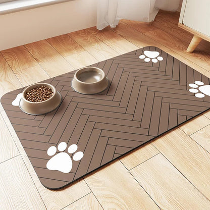 Dog Quick Dry Waterproof Food Bowl Mat