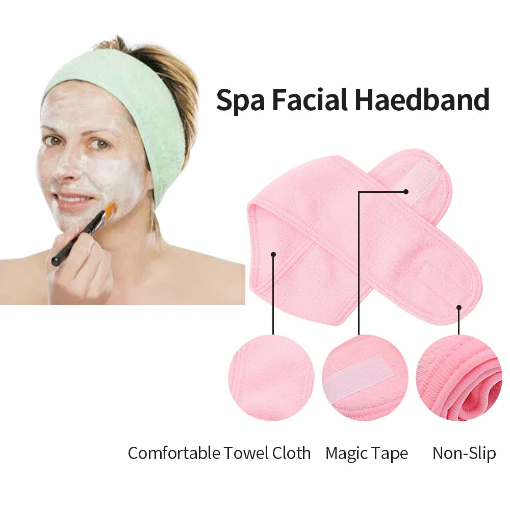 Adjustable Facial Washing Headband