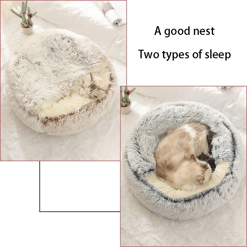 Cat Mattress Warm Soft Plush Sleeping Bed