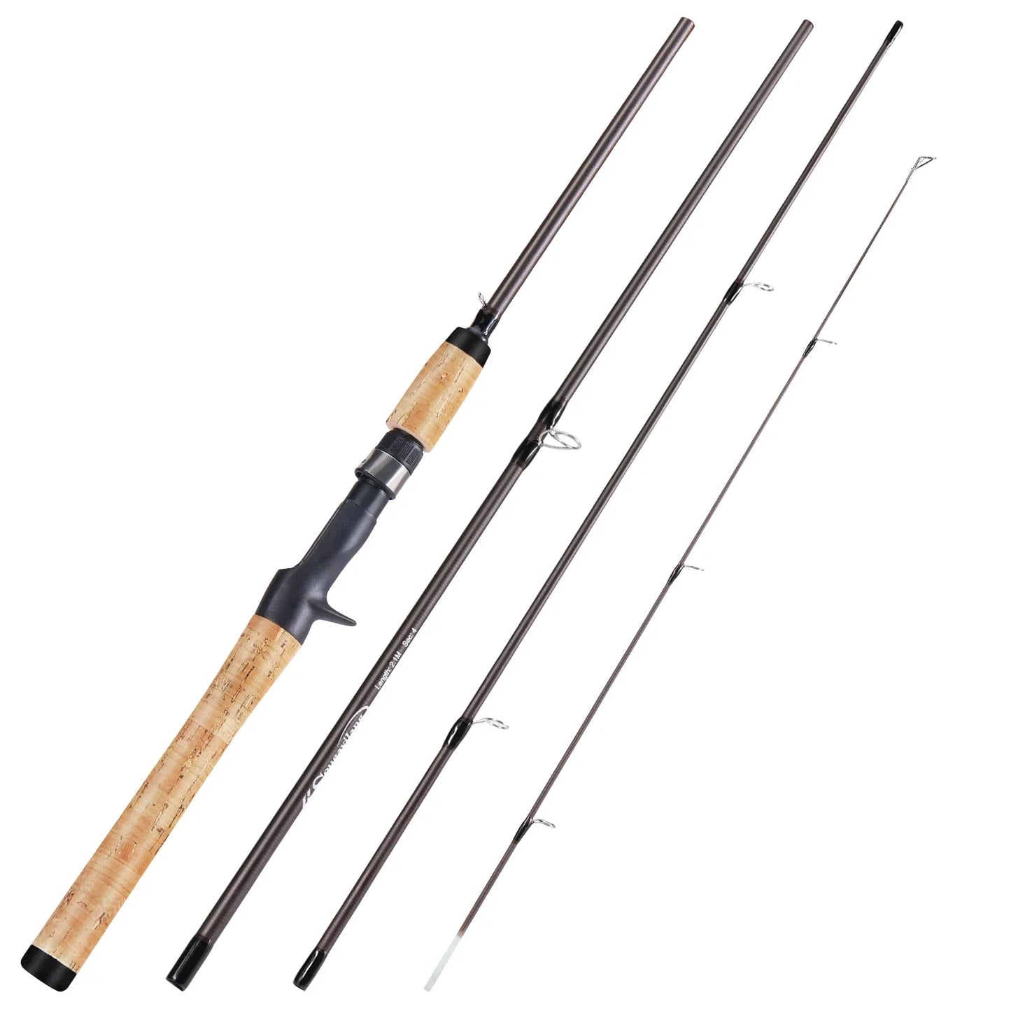 Ultra Light Wooden Handle Spinning Rod
