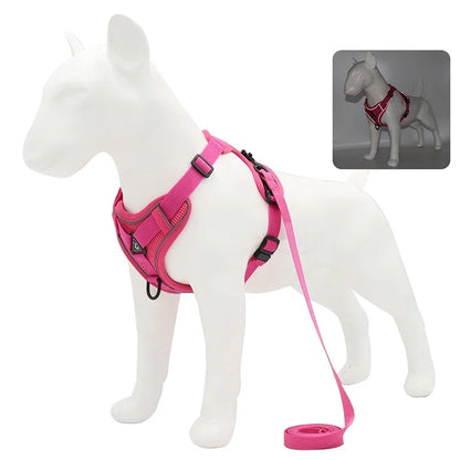 Dog Adjustable Chest Strap Harness Set