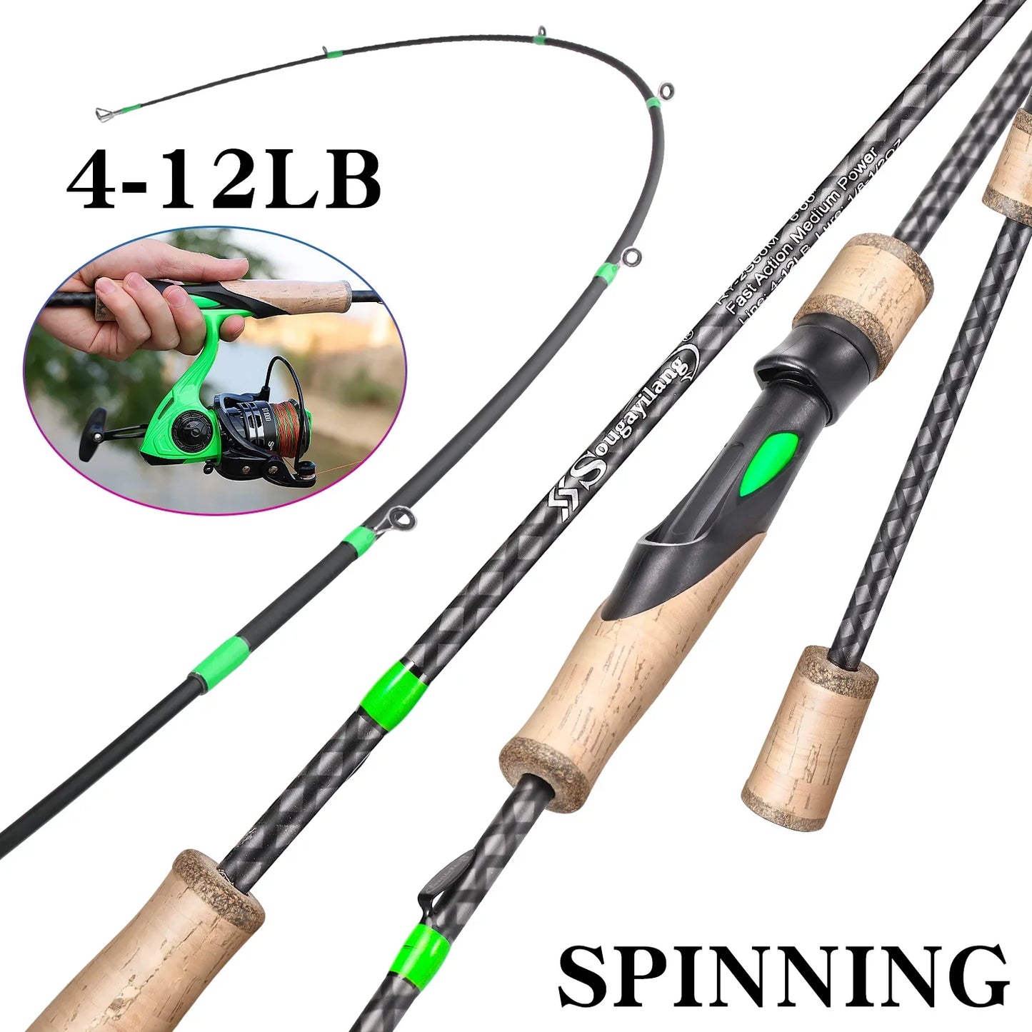 High-Strength Carbon Fiber Fishing Rod