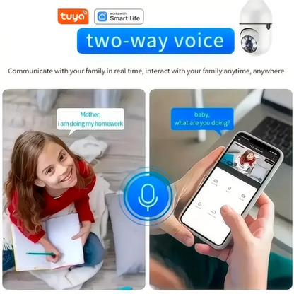 Smart Home Bulb Wifi Surveillance Camera