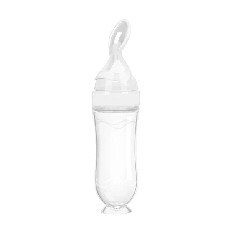 Baby Silicone Squeeze Feeding Spoon