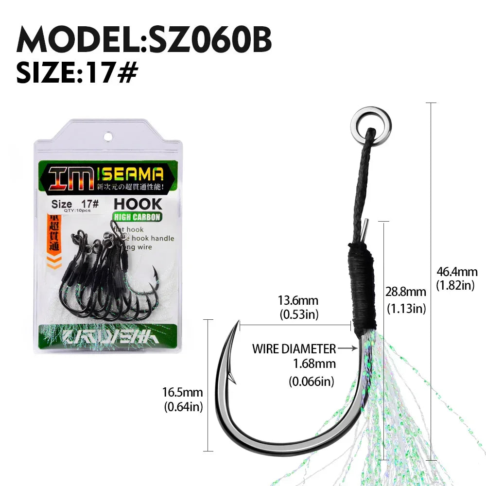Metal Jig Tail Assist Fishing Hook