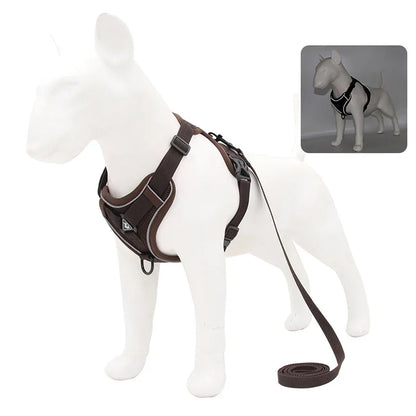 Dog Adjustable Chest Strap Harness Set