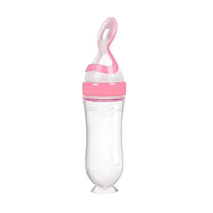 Baby Silicone Squeeze Feeding Spoon