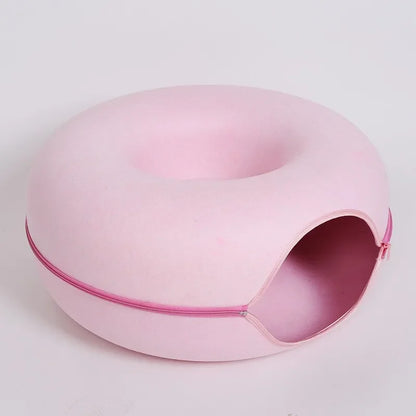 Cat Kitten Training Interactive Tunnel Donut Bed