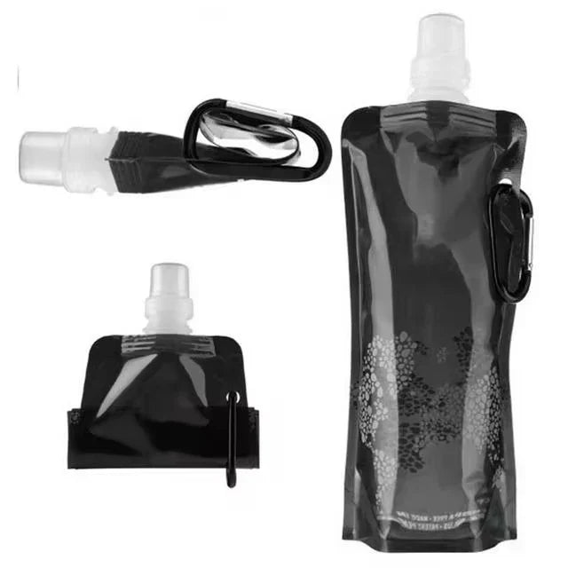 500ML Portable Silicone Folding Water Bottle