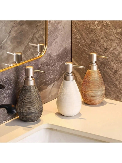 Retro Style Ceramic Push-Type Soap Dispenser