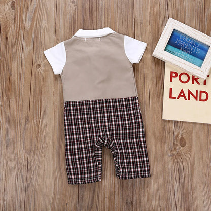 Baby Romper Infant Formal Tie Jumpsuit