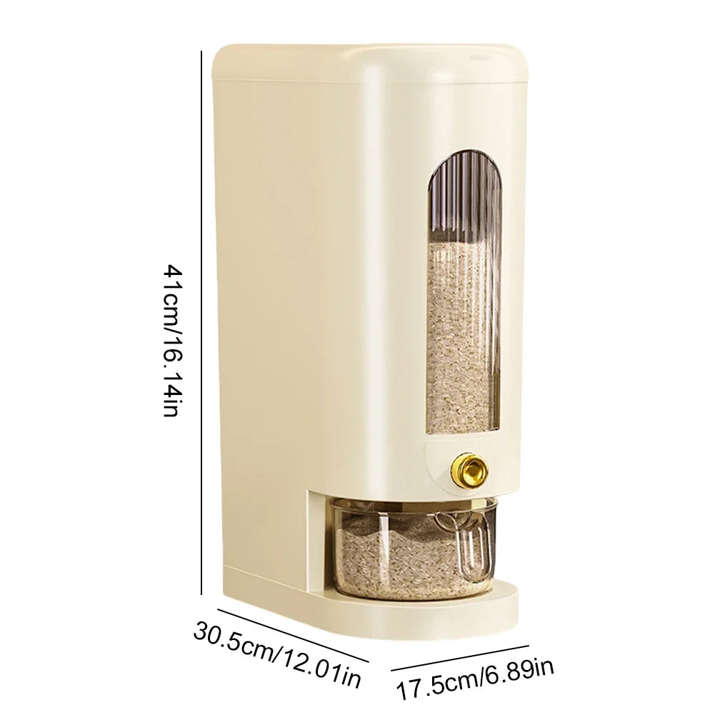 Dry Food Rice Storage Dispenser Box