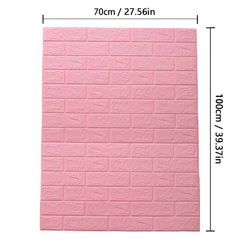 3D Brick Wallpaper Foam Wall Sticker
