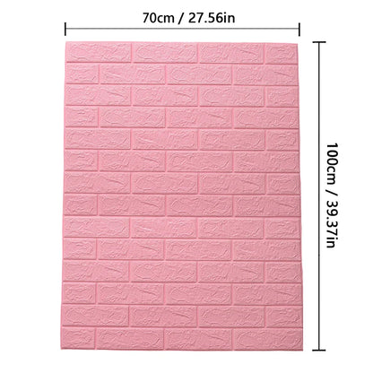 3D Brick Wallpaper Foam Wall Sticker
