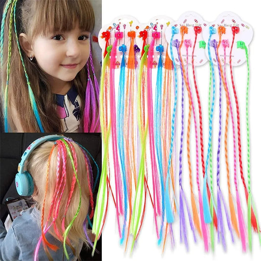 Kids Colorful Braids Hair Extension