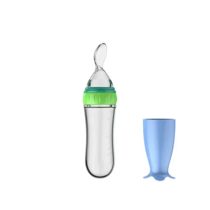 Baby Silicone Squeeze Feeding Spoon