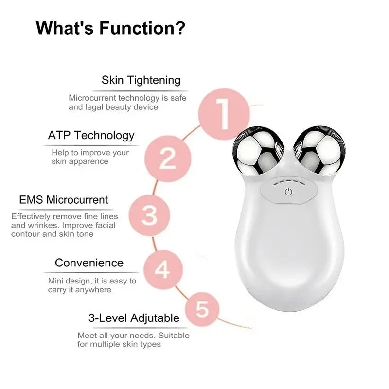 Anti Wrinkles Microcurrent Facial Massager Roller