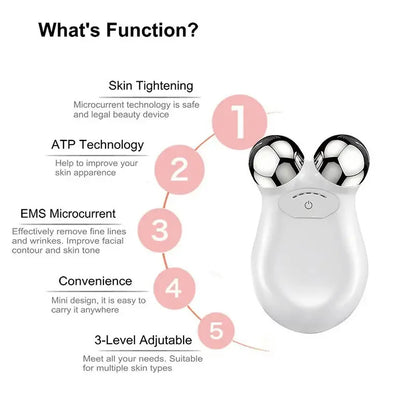 Anti Wrinkles Microcurrent Facial Massager Roller