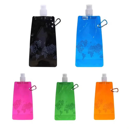 500ML Portable Silicone Folding Water Bottle