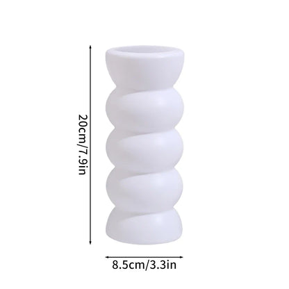 Imitation Ceramic Flower Bottle Nordic Vase