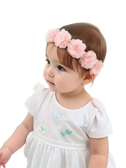 Baby Soft Elastic Cute Flower Hairband