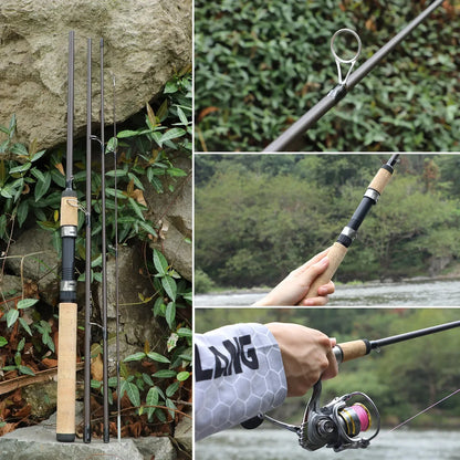 Ultra Light Wooden Handle Spinning Rod