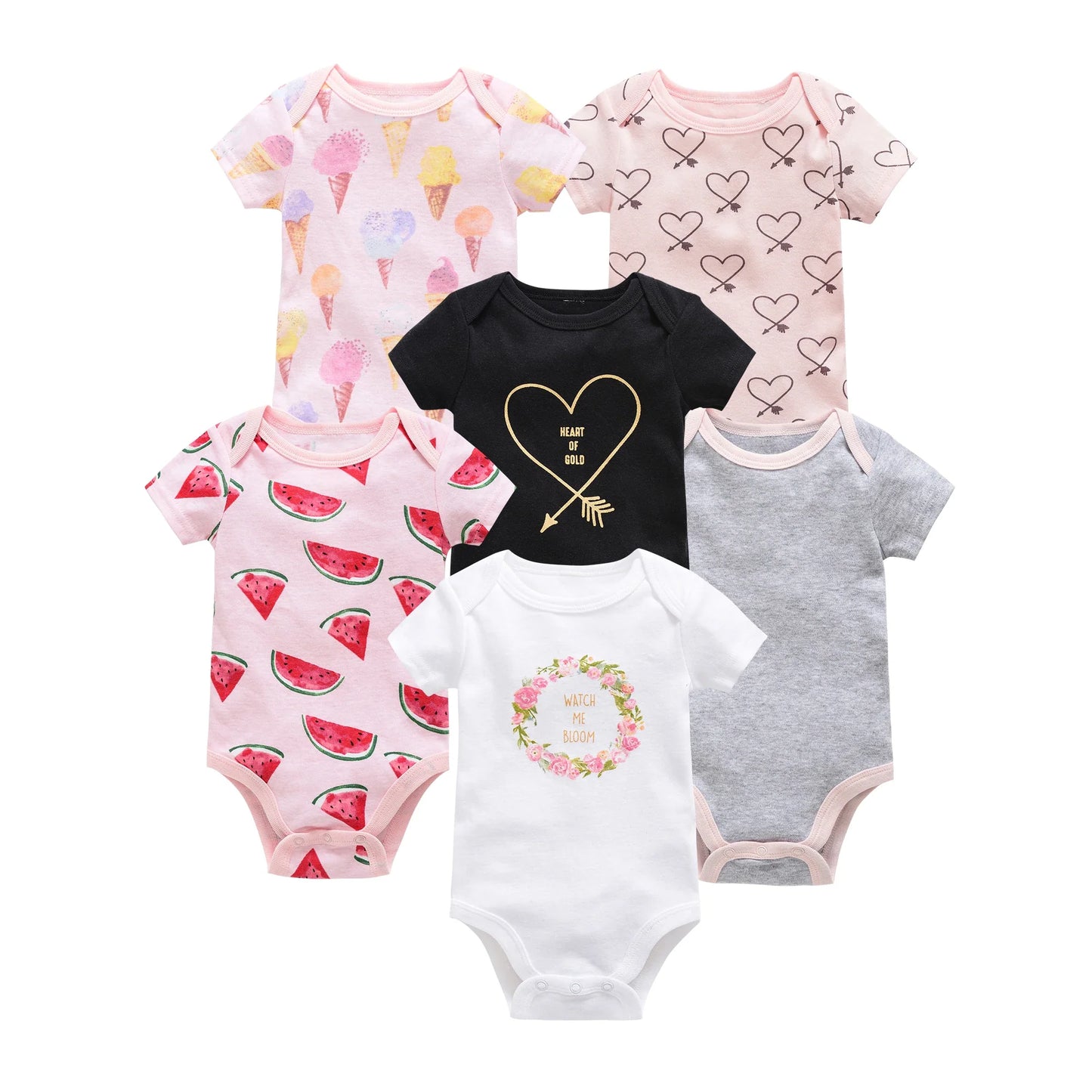 Baby Cotton Short Sleeve Bodysuit