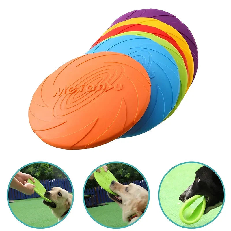 Dog Silicone Flying Disc Chew Toy
