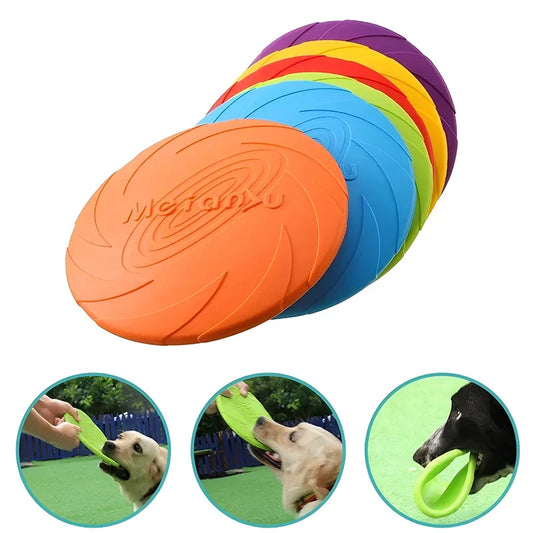 Dog Silicone Flying Disc Chew Toy