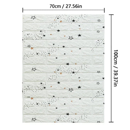 3D Brick Wallpaper Foam Wall Sticker
