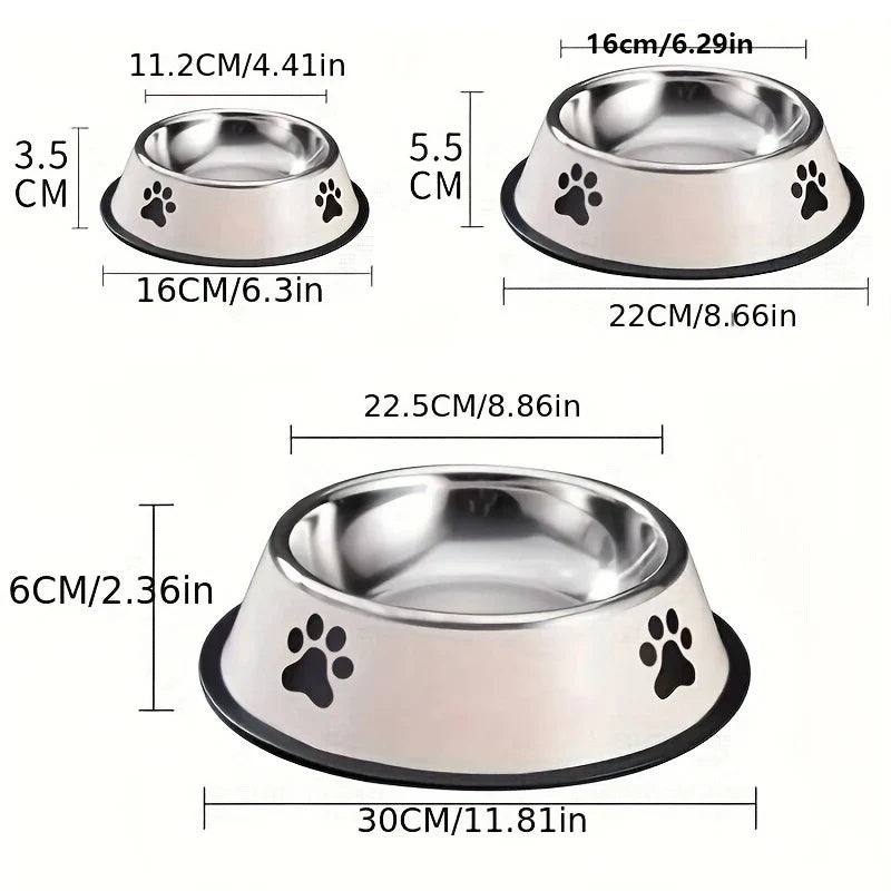 Pet Stainless Steel Food Storage Bowl