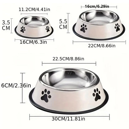 Pet Stainless Steel Food Storage Bowl