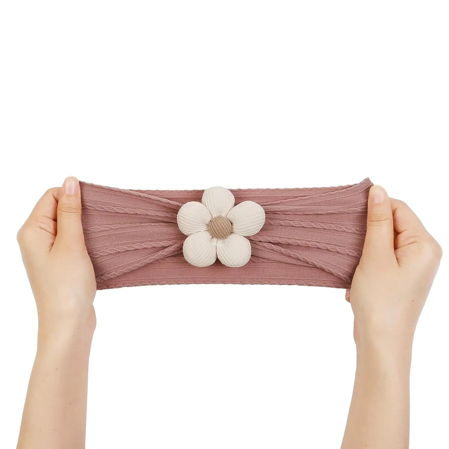 Baby Soft Elastic  Flower Nylon Hairband