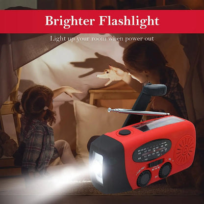 Solar Hand Crank Powered Camping Light