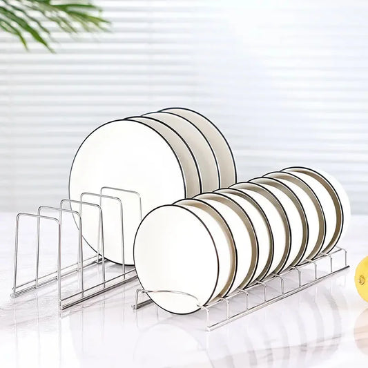 Kitchen Stainless Steel Bowl Dish Organizer