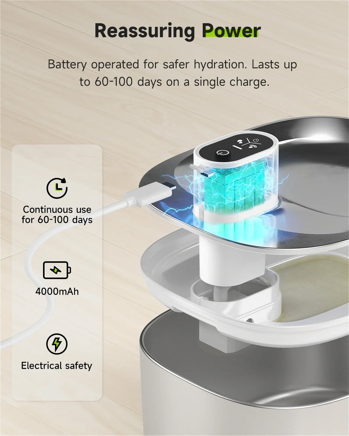 Cat 4L Wireless Drinking Water Fountain