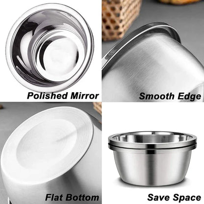 Dog Stainless Steel Round Water Bowl