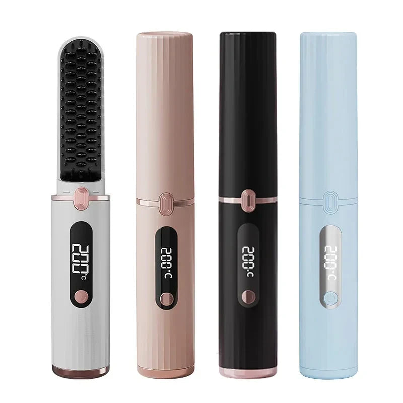 Wireless Electric Heating Straight Hair Comb