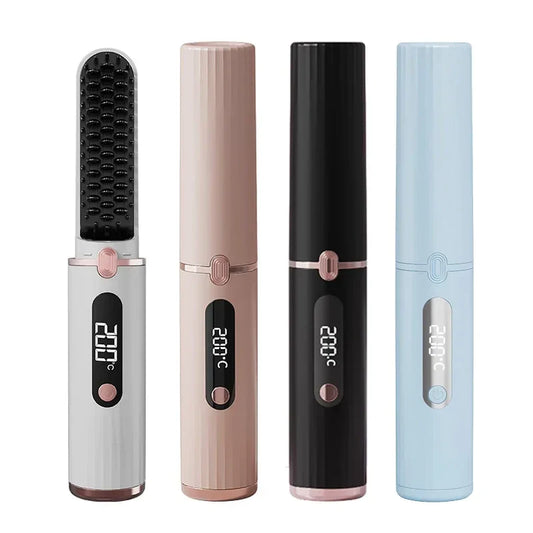 Wireless Electric Heating Straight Hair Comb
