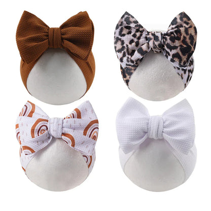 Baby Lepoard Flower Pirnt Bullet Headband