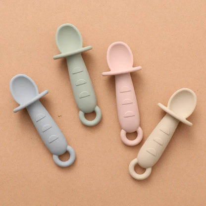 Baby Silicone Self Feeding Spoon