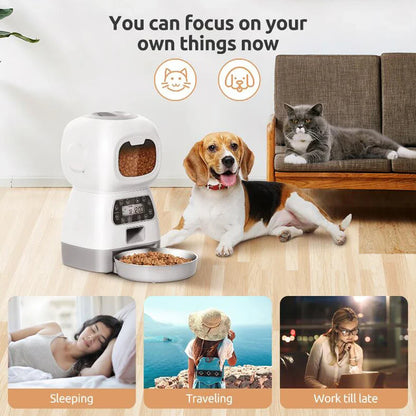 Pet 3.5L Large Capacity Automatic Timing Feeder