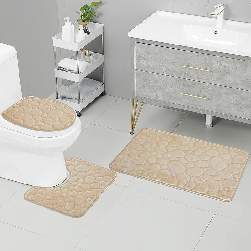 Bathroom Water-absorbig Non-slip Floor Mat