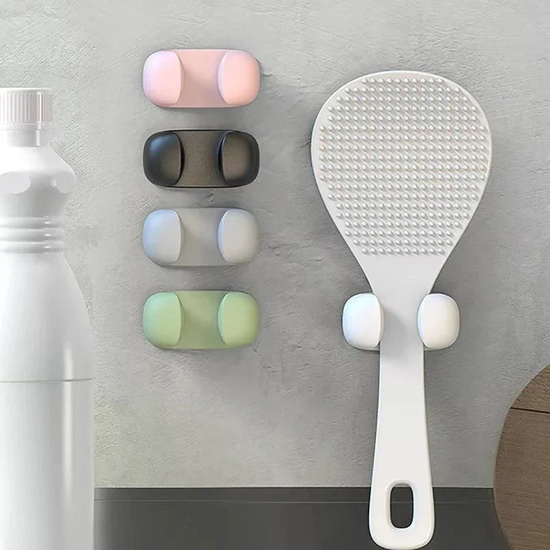 Kitchen Wall-Mounted Cooker Spoon Holder