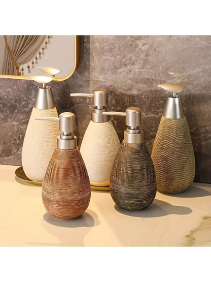 Retro Style Ceramic Push-Type Soap Dispenser