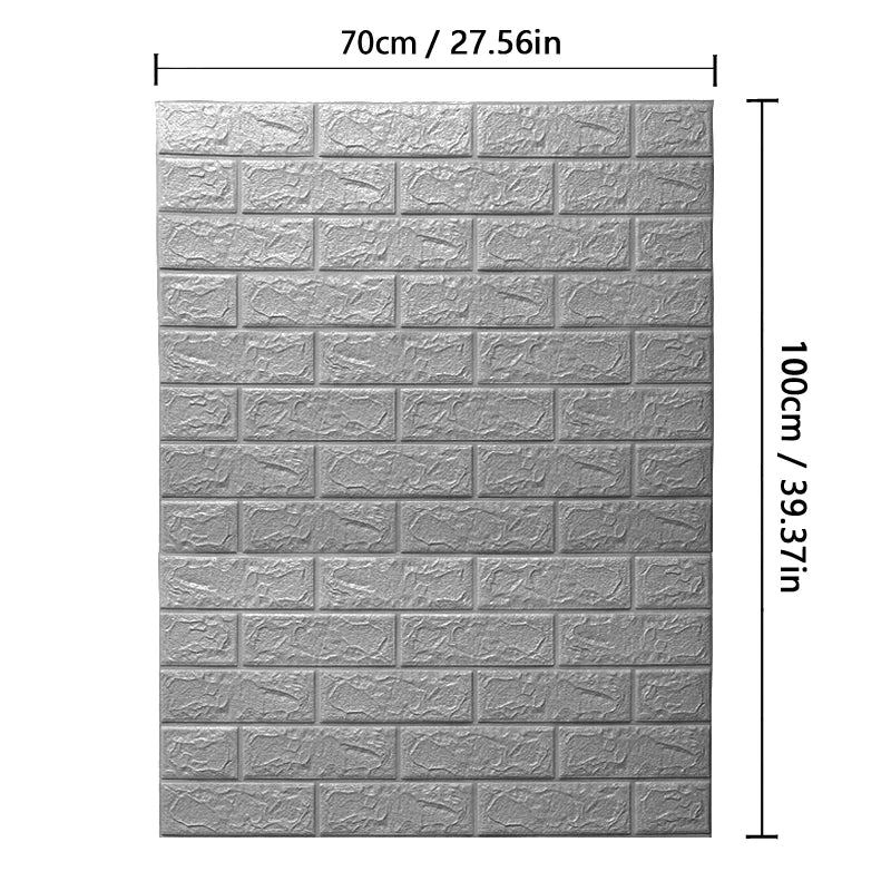 3D Brick Wallpaper Foam Wall Sticker