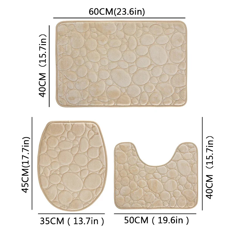 Bathroom Water-absorbig Non-slip Floor Mat
